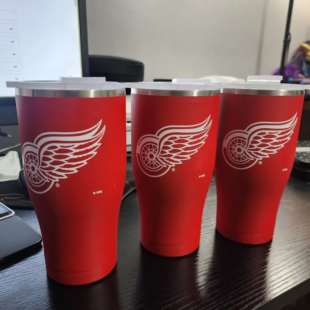 Detroit Red Wings NHL ORCA 27oz. Chaser Tumbler Rambler with Lid Red